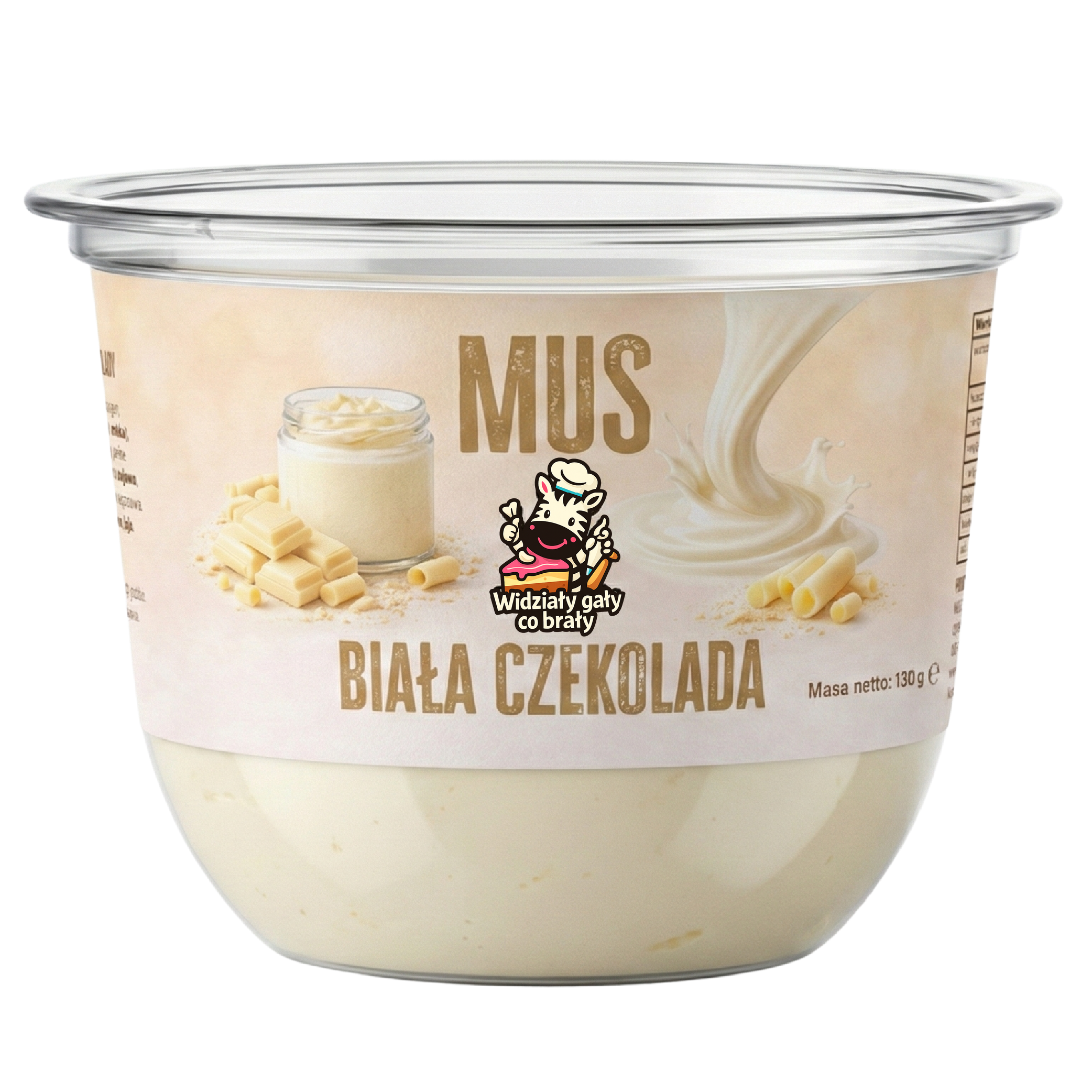 Widziały Gały Co Brały Mus biała czekolada 
