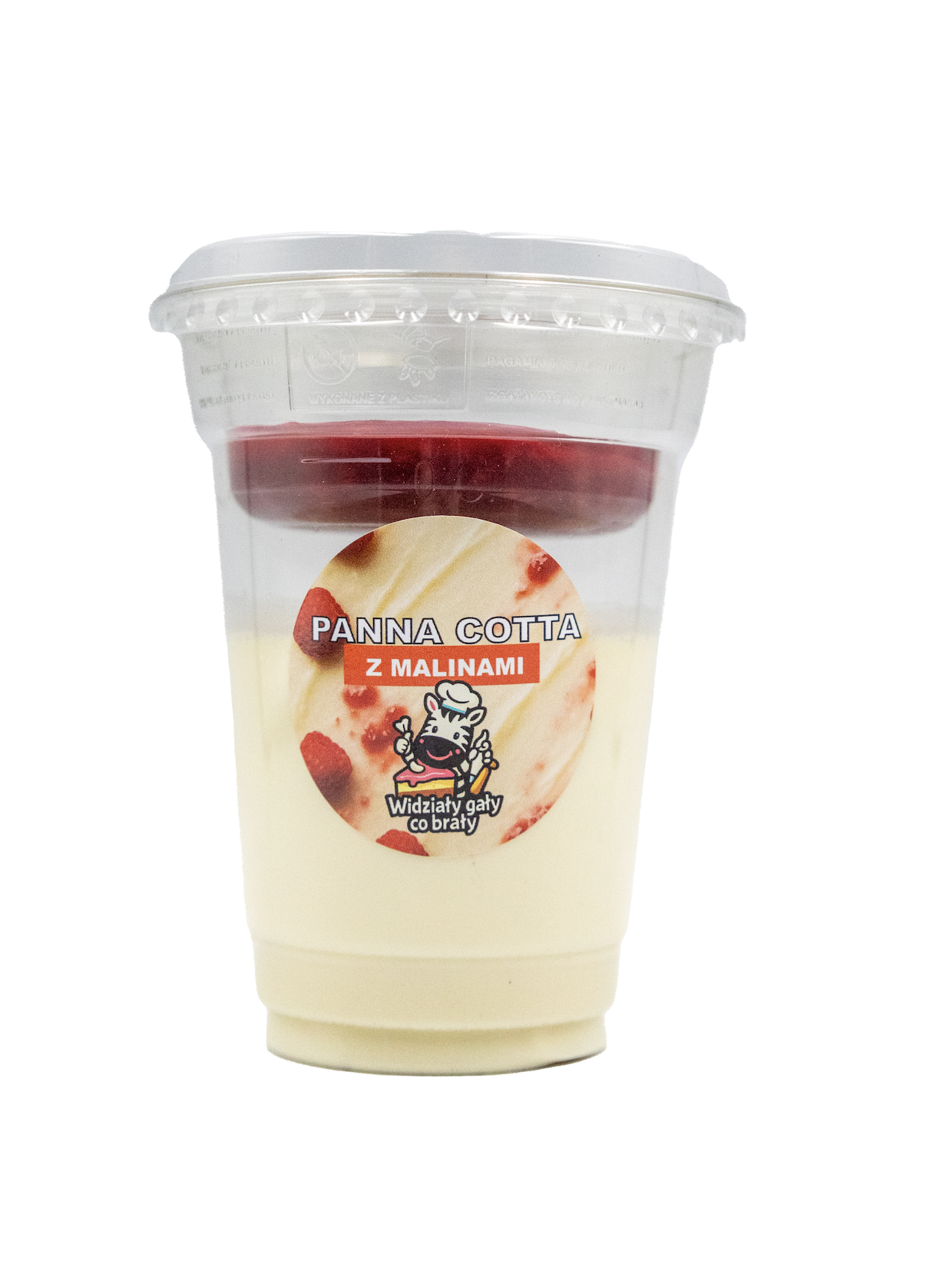 Panna Cotta z malinami Widziały Gały Co Brały